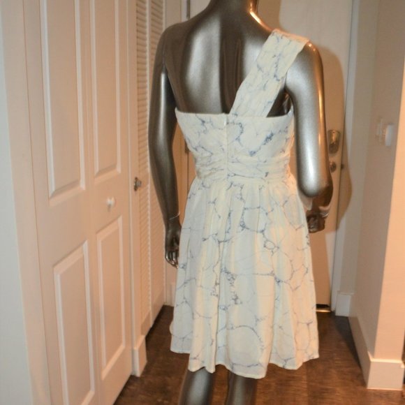 NWT Aijek One Shoulder 100% Silk Dress - Picture 3 of 4